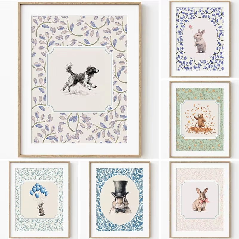 Home Decor Japandi - Nordyckie plakaty w stylu vintage ze