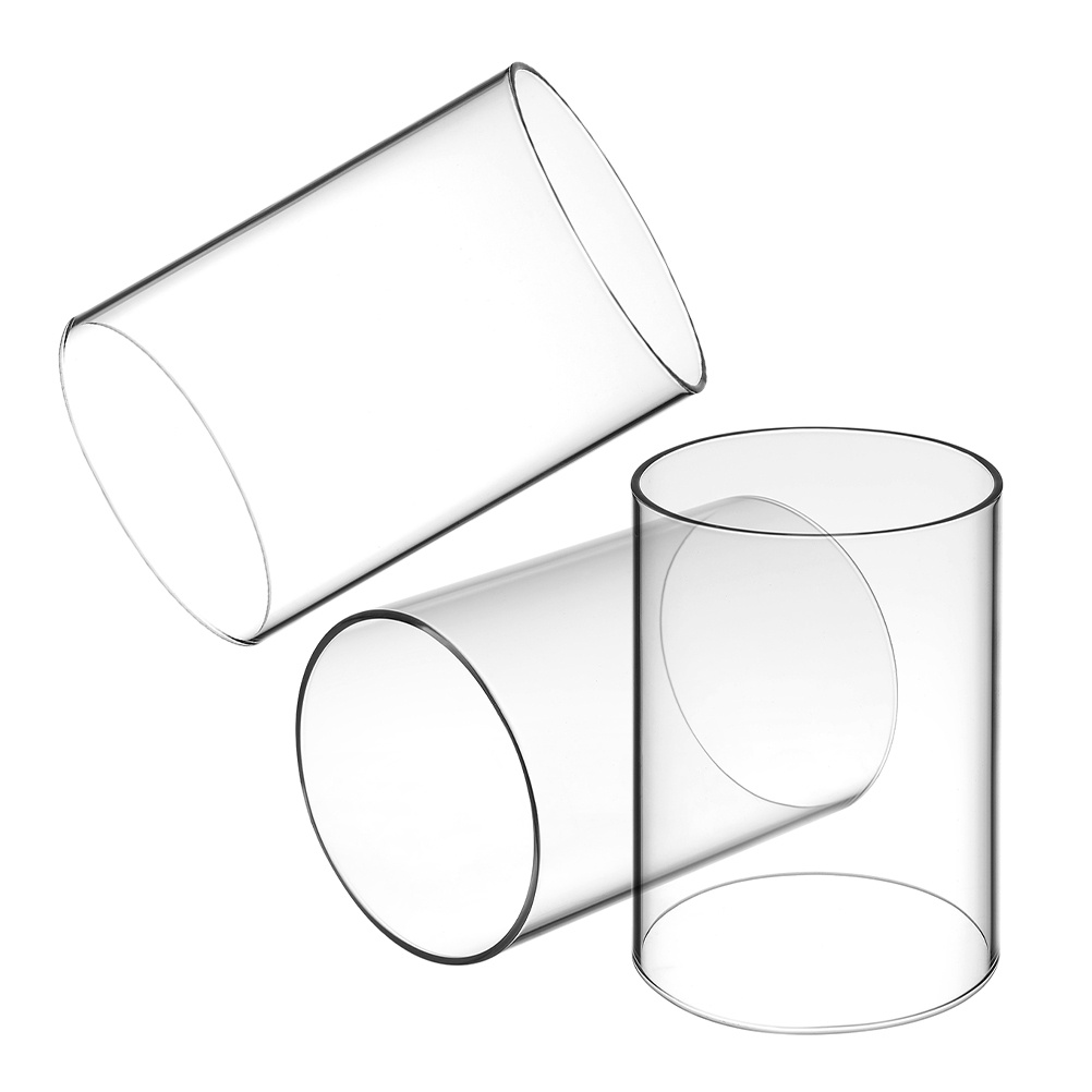 Home Decor Glass - 3 szt. Szklana Osłona Przezroczysta Cylindryczna