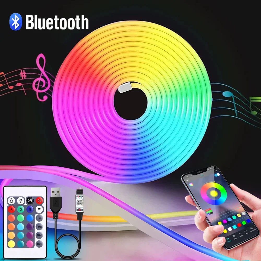 Home Decor Lighting - Taśma LED Neon RGB 1-5m, 5V