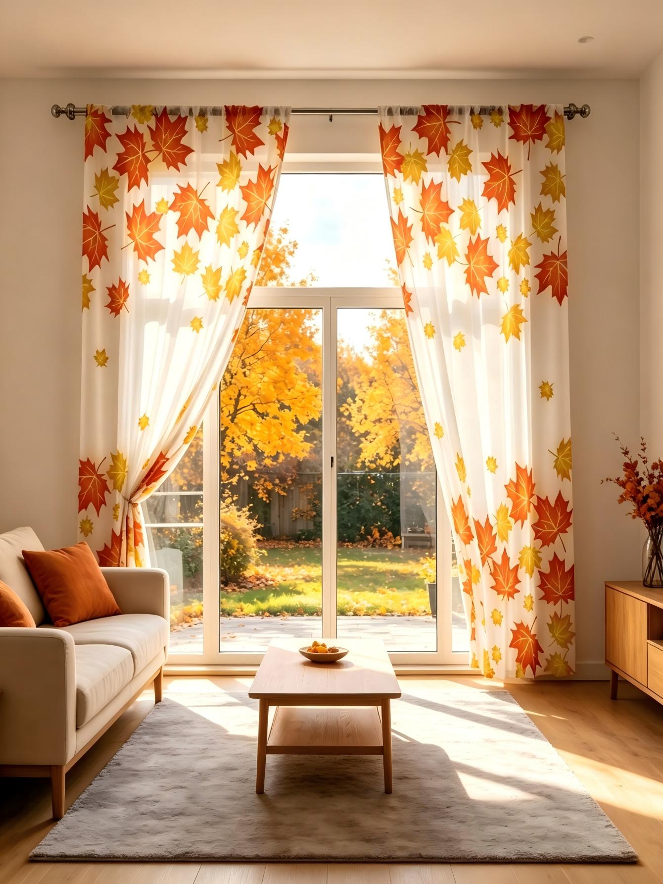 2 szt. Przezroczyste zasłony z – Home Decor Yellow recenzja i cena