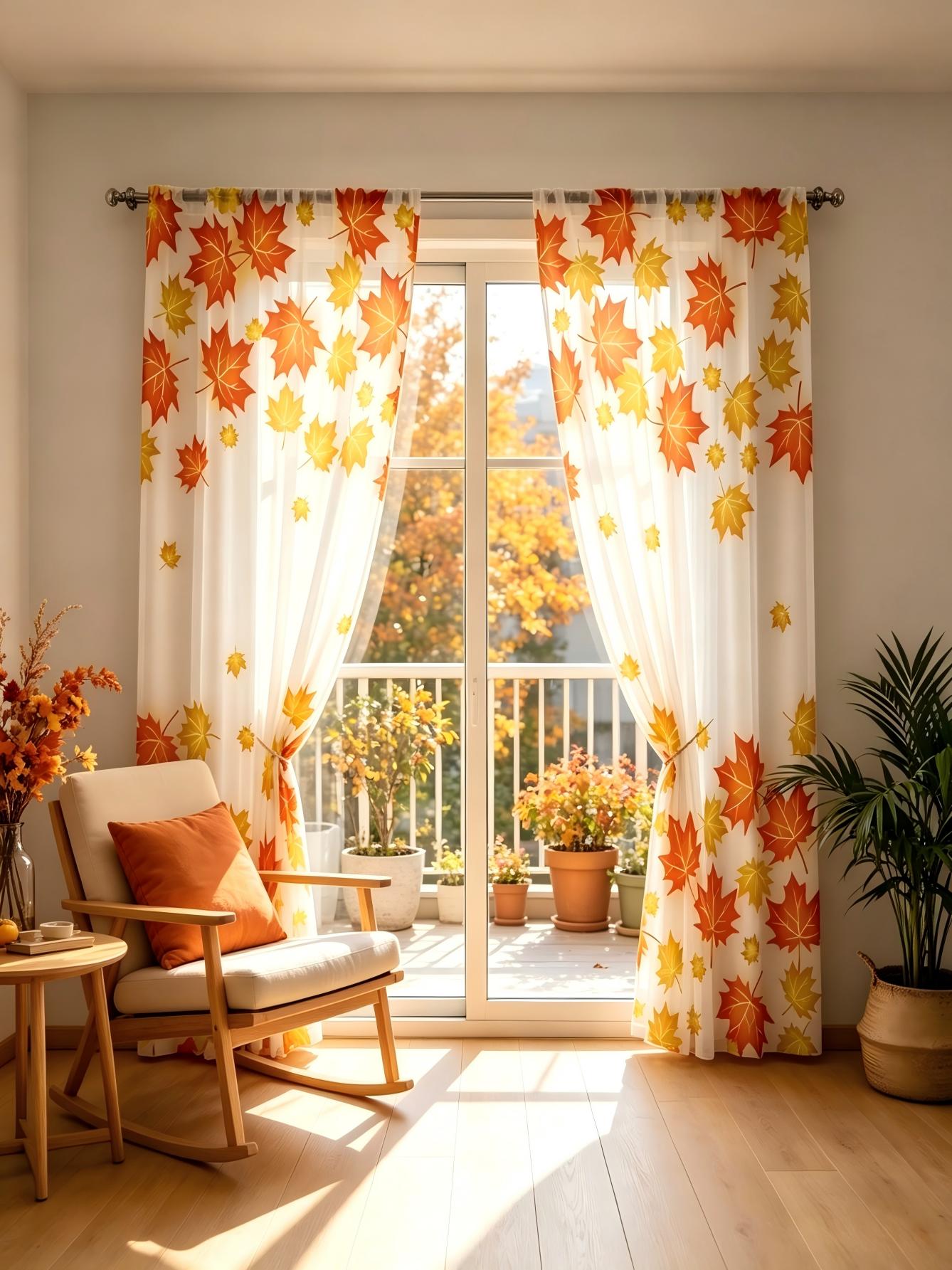 2 szt. Przezroczyste zasłony z – Home Decor Yellow recenzja i cena