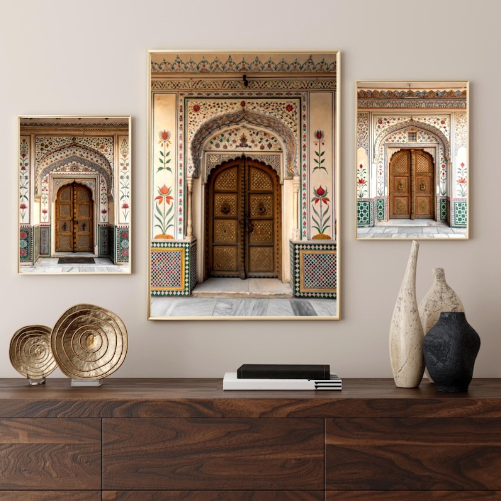 Bezramowe tradycyjne grafiki z – Home Decor Jaipur recenzja i cena