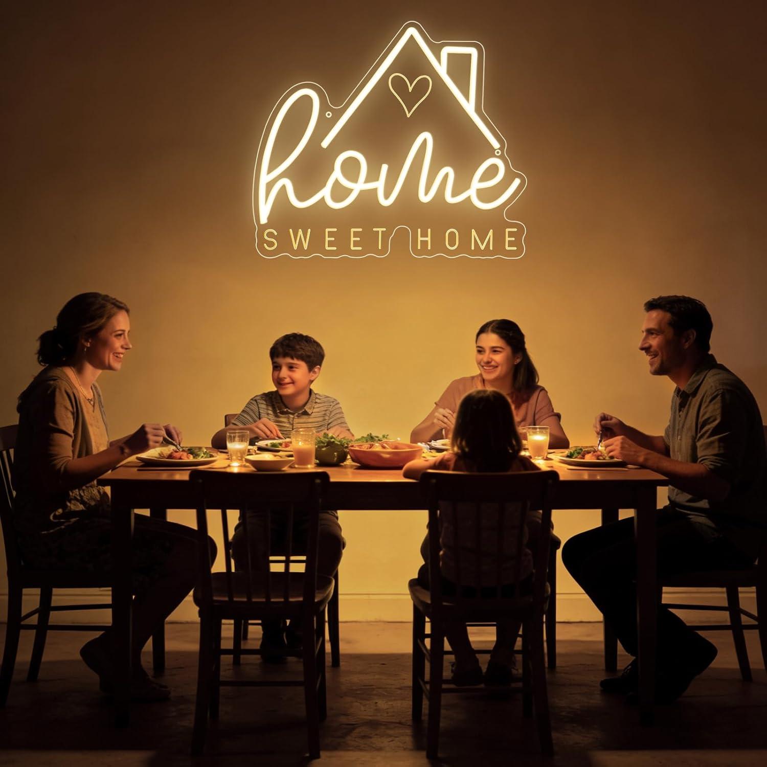 Neonowy znak Sweet Home, ściem – Home Decor Lighting recenzja i cena