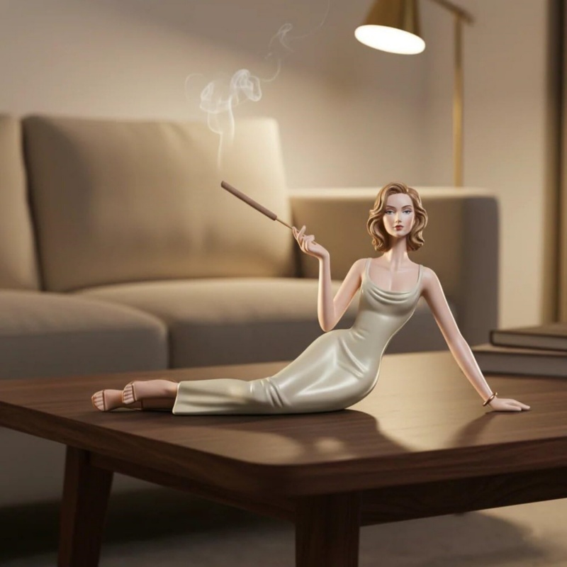 Elegancka figurka damy, podsta – Incense Stick Holder recenzja i cena