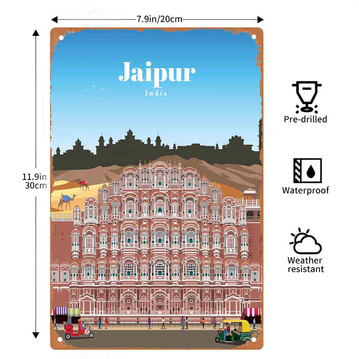 2D PŁASKA METALOWA DEKORACJA Ś – Home Decor Jaipur recenzja i cena