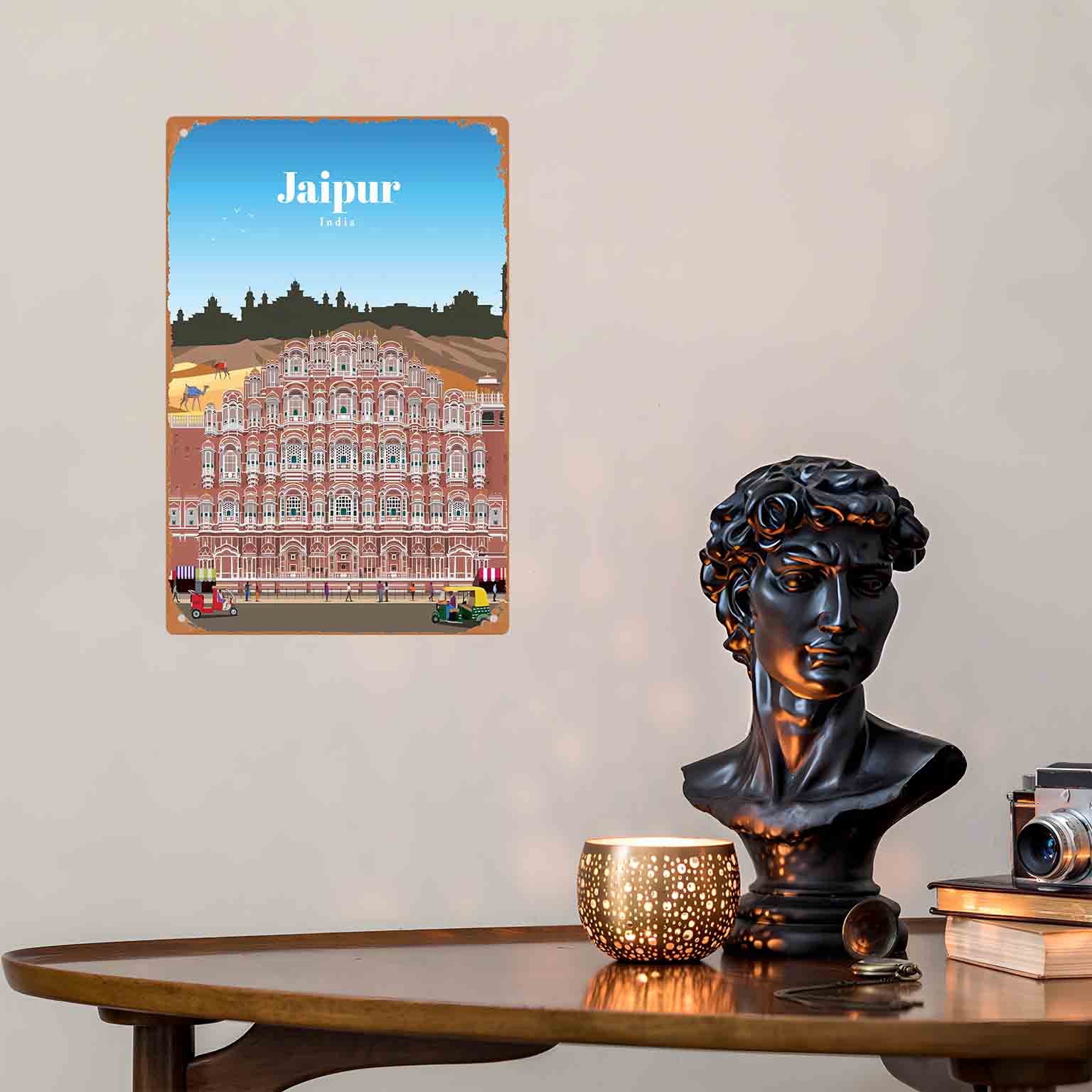 2D PŁASKA METALOWA DEKORACJA Ś – Home Decor Jaipur recenzja i cena