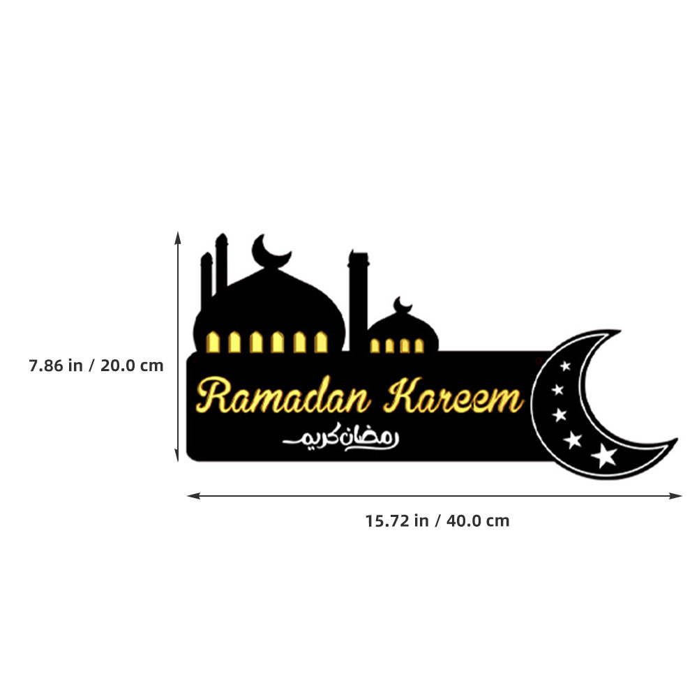 Drewniana zawieszka Eid Ramada – Home Decor Ramadan recenzja i cena