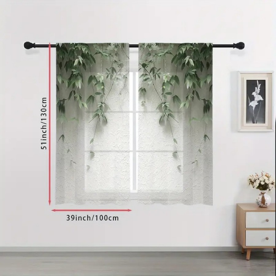 2 szt. Przezroczyste zasłony z – Home Decor Wall Panels recenzja i cena
