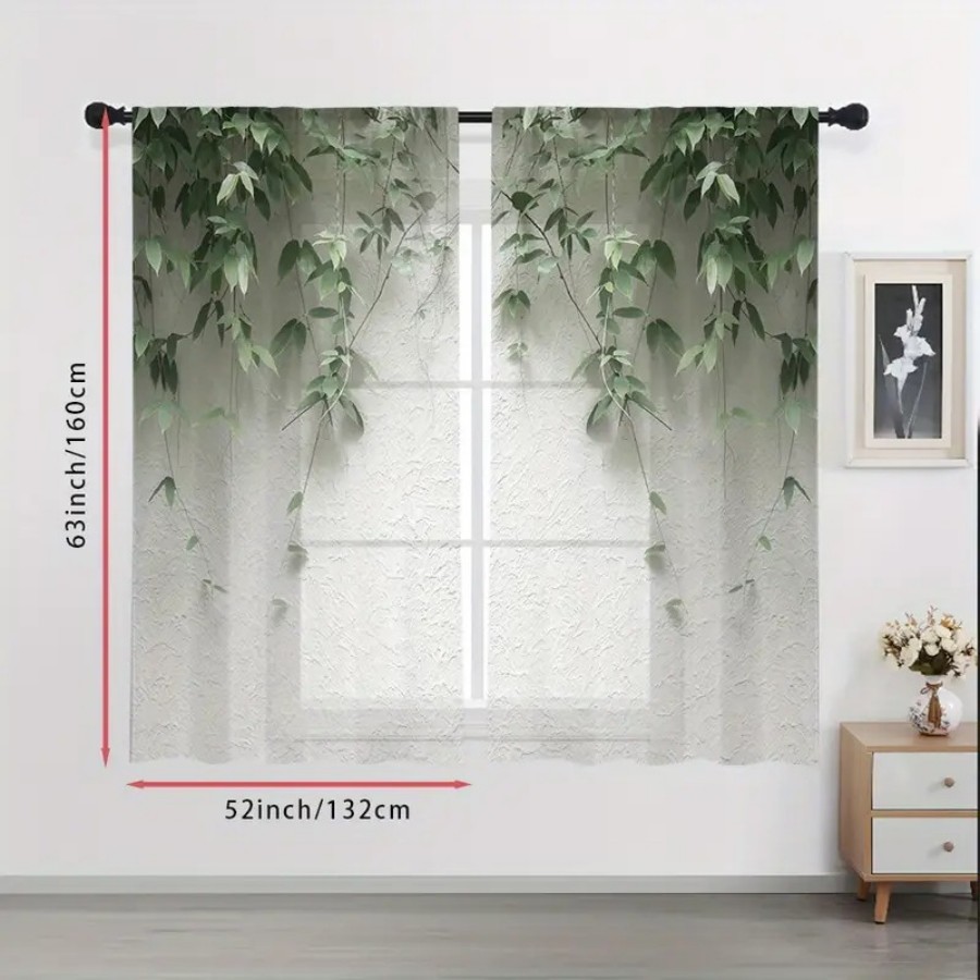 2 szt. Przezroczyste zasłony z – Home Decor Wall Panels recenzja i cena