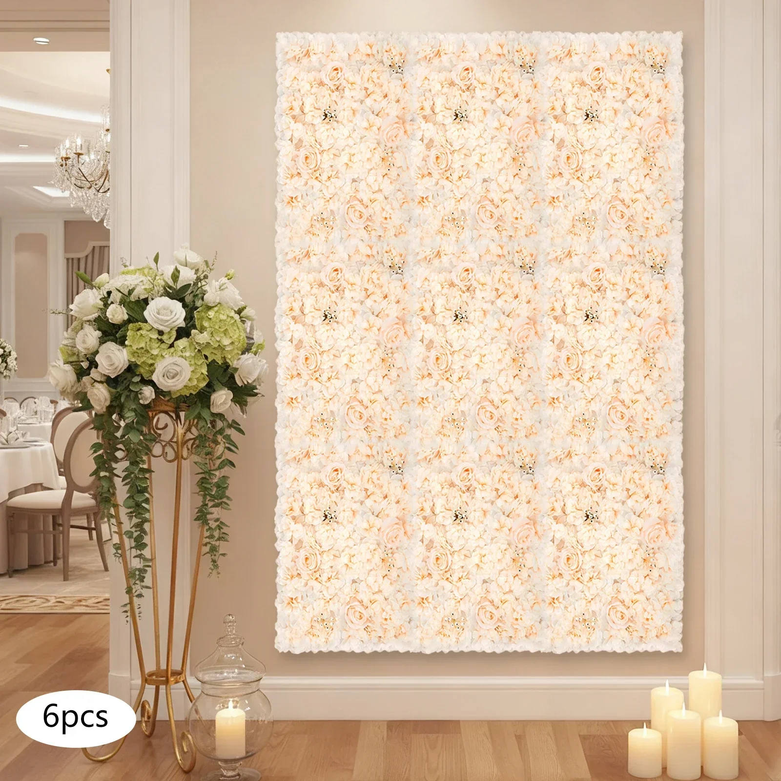 6 szt. Paneli kwiatowych 60*40 – Home Decor Wall Panels recenzja i cena